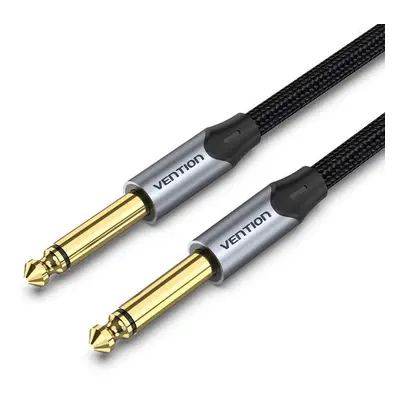 Audio kabel Vention Cotton Braided 6.5mm Male to Male Audio Cable 10M Gray Aluminum Alloy Type