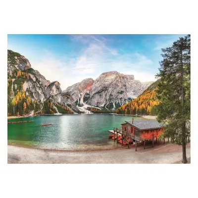 Puzzle Educa Puzzle Jezero Braies na podzim, Itálie 3000 dílků