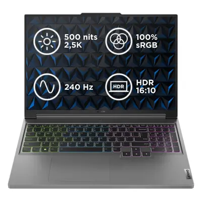 Herní notebook Lenovo Legion Slim 5 16AHP9 Luna Grey kovový + podložka pod myš