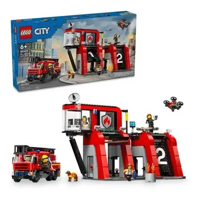 LEGO stavebnice LEGO® City 60414 Hasičská stanice s hasičským vozem