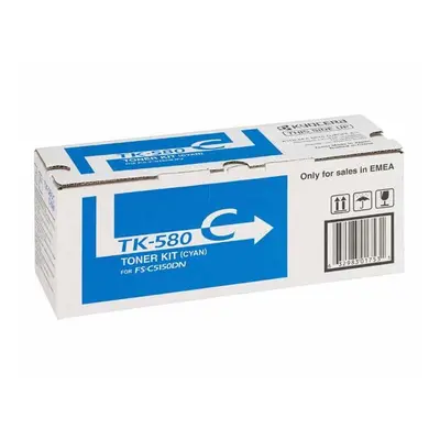 Kyocera originální toner TK580C, cyan, 2800str., 1T02KTCNL0, Kyocera FS- C5150DN, O