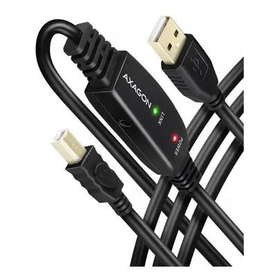 Datový kabel AXAGON ADR-210B USB 2.0 active connecting / repeater cable USB-A -> USB-B, 10m