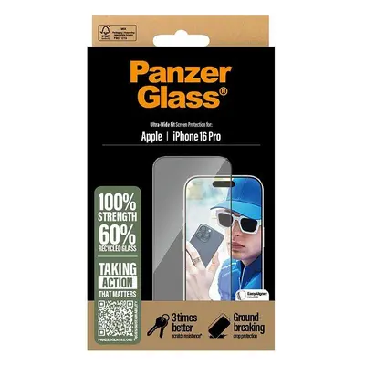 Ochranné sklo PanzerGlass Apple iPhone 16 Pro s instalačním rámečkem