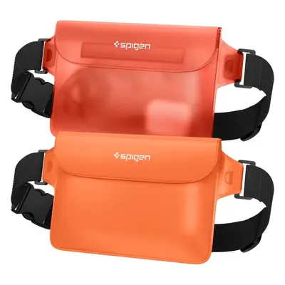 Vodotěsné pouzdro Spigen Aqua Shield WaterProof Waist Bag A620 2 Pack Sunset Orange