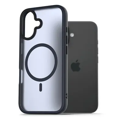 Kryt na mobil AlzaGuard Matte Case Compatible with Magsafe pro iPhone 16 tmavě modrý