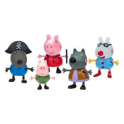 Doplňky k figurkám Prasátko Peppa Maškarní šaty, set 5 figurek