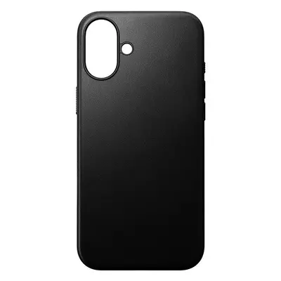 Kryt na mobil Nomad Modern Leather Case Black iPhone 16 Plus