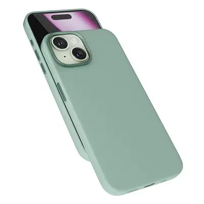 Kryt na mobil Epico Mag+ Silicone Pro kryt iPhone 16 - mátově zelený