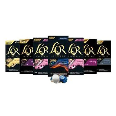 Kávové kapsle L'OR Exclusive MixPack 70 kapslí kompatibilní s Nespresso®* Original