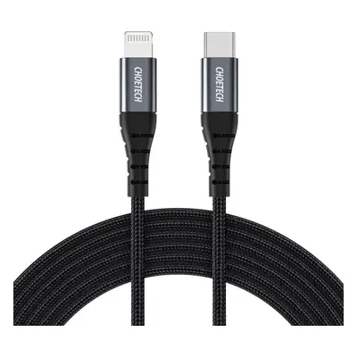 Datový kabel ChoeTech MFI Certified Type-C to Lightning 2m braid cable