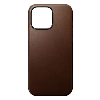 Kryt na mobil Nomad Modern Leather Case Brown iPhone 16 Pro Max