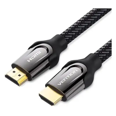 Video kabel Vention Nylon Braided HDMI 1.4 Cable 10M Black Metal Type