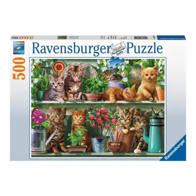 Puzzle Ravensburger 148240 Kočky na knihovně