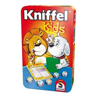 Společenská hra Kniffel kids - hra v plechové krabičce