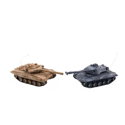 RC tank Teddies Tank RC 2ks 25cm tanková bitva+dobíjecí pack 27MHZ a 40MHz