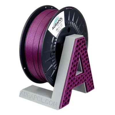 Filament AURAPOL PLA 3D Filament METALLIC PURPLE 1 kg 1,75 mm