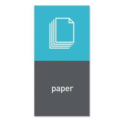 Simplehuman magnetický štítek na odpadkový koš - papír "paper"