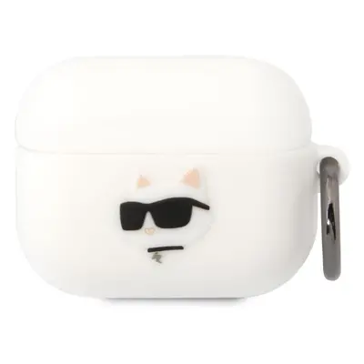 Pouzdro na sluchátka Karl Lagerfeld 3D Logo NFT Choupette Head Silikonové Pouzdro pro Airpods Pr