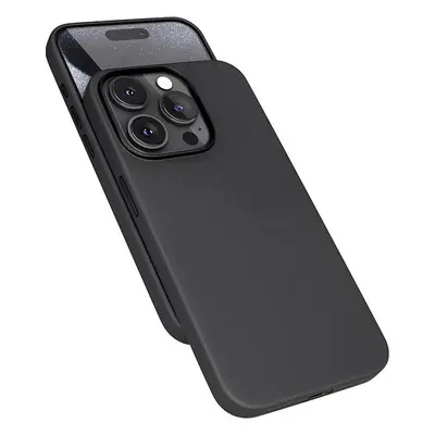 Kryt na mobil Epico Mag+ kožený kryt iPhone 16 Pro Max - černý