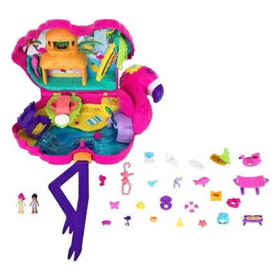 Mattel Polly Pocket Mikro Pocketová kabelka Plameňák, HJN76