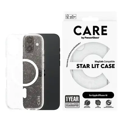 Kryt na mobil PanzerGlass CARE kryt Apple iPhone 16 MagSafe Star Lit třpitivý/bílý + záruka prot