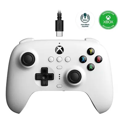 Gamepad 8BitDo Ultimate Wired Controller (Hall Effect Joystick) - White - Xbox