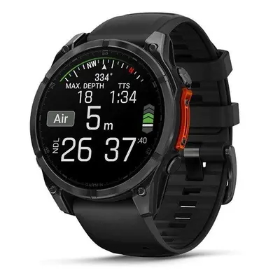 Chytré hodinky Garmin Fenix 8 47mm AMOLED Slate Gray Steel/Black Band