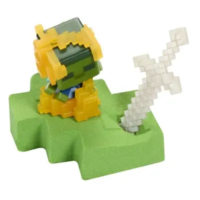 Mattel Minecraft MINI MODE těžící figurka s mečem, HTL02