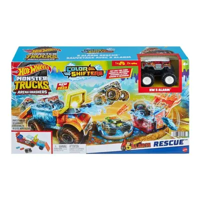 Mattel Hot Wheels Monster Trucks Arena Smashers Color Shifters 5-Alarm Rescue