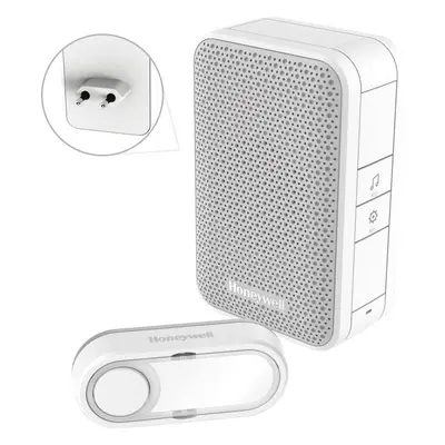 Zvonek Honeywell DC312SP2USB bezdrátový zvonek Series 3, 6 melodií, základna do zásuvky s USB na