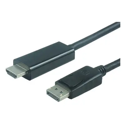 Video kabel PremiumCord DisplayPort - HDMI propojovací 2m černý