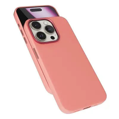 Kryt na mobil Epico Mag+ Silicone Pro kryt iPhone 16 Pro - broskvově růžový