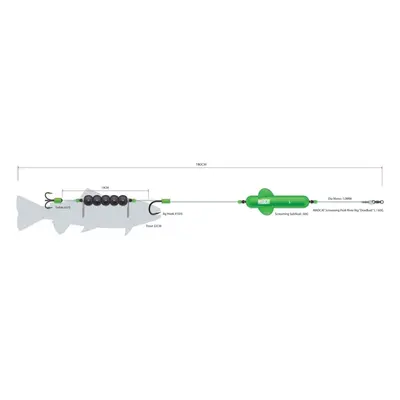 MADCAT Návazec Screaming Profi River Rig "Deadbait" L 60g 180cm