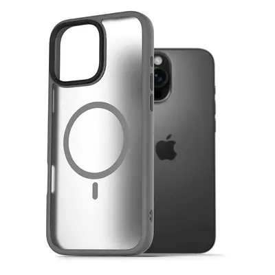 Kryt na mobil AlzaGuard Matte Case Compatible with Magsafe pro iPhone 16 Pro Max šedý