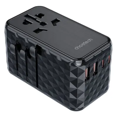 Nabíječka do sítě ChoeTech PD100W 2C+2A Travel Wall Charger ( US/AU/UK/EU)