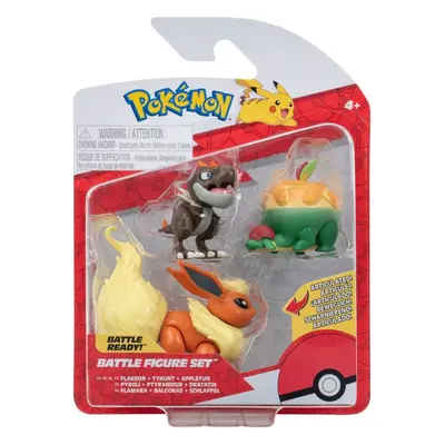 Figurky Pokémon 3ks - Appltun, Tyrunt, Flareon