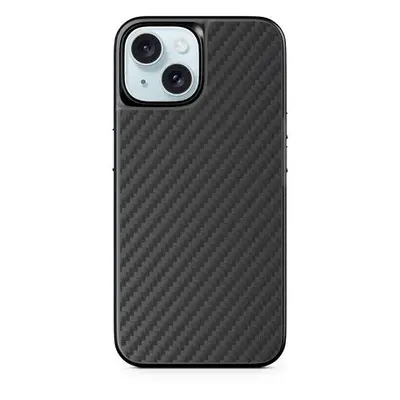 Kryt na mobil Epico Mag+ Hybrid Carbon kryt iPhone 16 Plus - černý