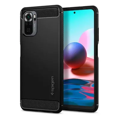 Kryt na mobil Spigen Rugged Armor Black Xiaomi Redmi Note 10/10S