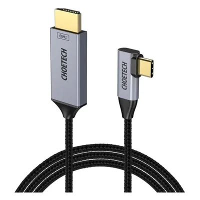 Video kabel ChoeTech USB-C to HDMI 90° Thunderbolt 3 Compatible 4K@60Hz Cable 1.8m