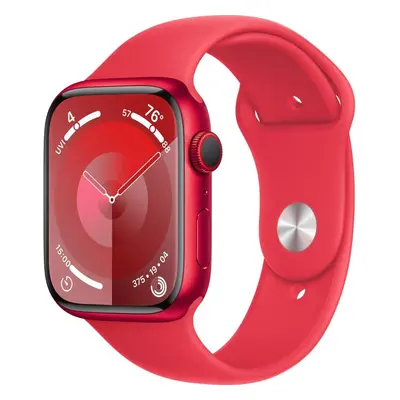 Chytré hodinky Apple Watch Series 9 45mm Cellular PRODUCT(RED) Červený hliník s červeným sportov