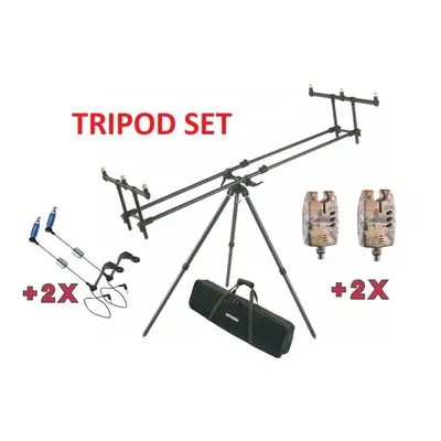 Mivardi Stojan Tripod Premium + 2x Sounder Easy Camo a 2x Swing Arm Easy ZDARMA