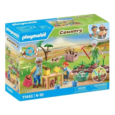 Set figurek a příslušenství Playmobil 71443 Malebná zeleninová zahrádka u prarodičů