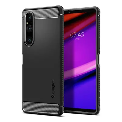 Kryt na mobil Spigen Rugged Armor Black Sony Xperia 1 V