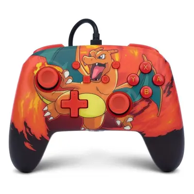 Gamepad PowerA Enhanced Wired Controller - Pokémon: Charizard Vortex - Nintendo Switch