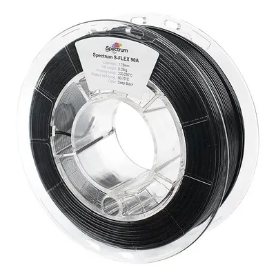 Filament Filament Spectrum S-Flex 90A 1.75mm Deep Black 0.25kg