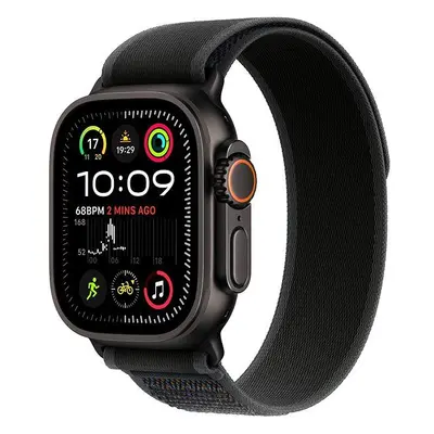 Chytré hodinky Apple Watch Ultra 2 49mm Černý titan s černým trailovým tahem - M/L