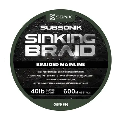 Sonik Šňůra Subsonik Sinking Braid 600m 0,20mm 40lb