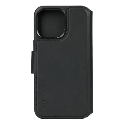 Pouzdro na mobil Decoded Leather Detachable Wallet Black iPhone 15 Pro Max