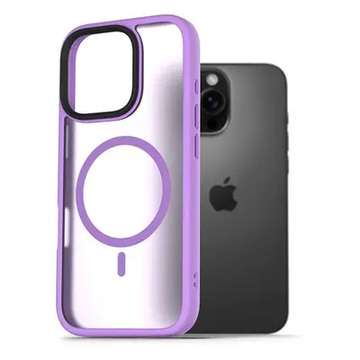 Kryt na mobil AlzaGuard Matte Case Compatible with Magsafe pro iPhone 16 Pro světle fialový