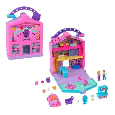 Mattel Polly Pocket Pollyville Trh s čerstvými potravinami, HRD45